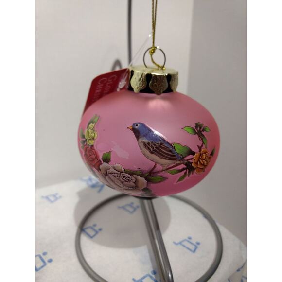 Glass Ornament - Blue and WhiteBird - Picture 1 of 2